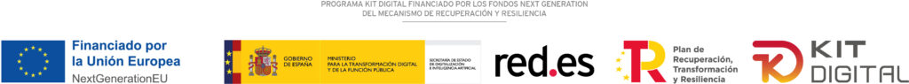 Logotipos oficiales del programa Kit Digital y financiación europea